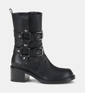 Bottines Zoe à boucles - AGL - Nero