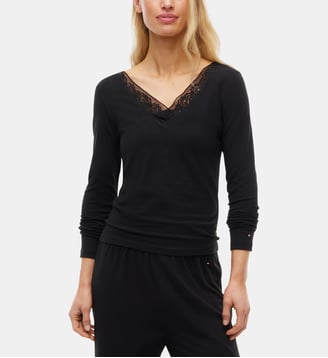 Haut de pyjama modal - Tommy Hilfiger - Noir