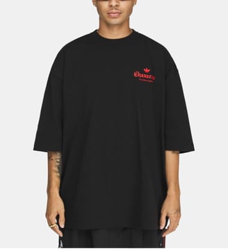 T-shirt à manches courtes - ADIDAS WILLY CHAVARRIA - Noir et rouge