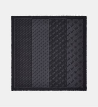 Foulard Lindsey monogramme - Guess - Black et logo