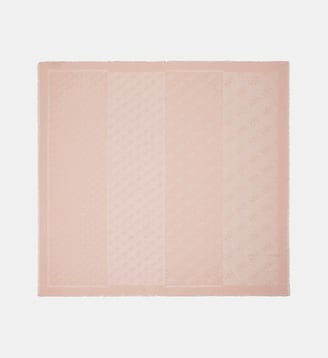 Foulard Lindsey monogramme - Guess - Rose clair