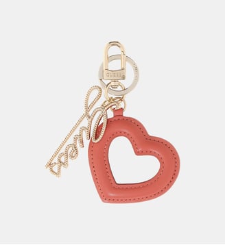 Porte-clés forme cœur signature - Guess - Coral