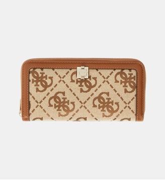 Portefeuille Audrey signature monogramme Guess