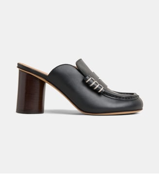 Mules Loafer cuir - JW Anderson - Noir