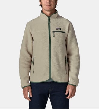 Blouson droit Retro Pile polaire - Patagonia - Écru