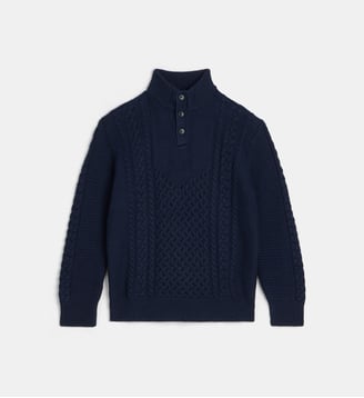 Pull maille - Emporio Armani Junior - Bleu marine