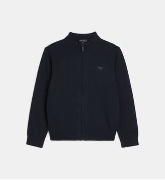 Gilet cargo zippé - Emporio Armani Junior - Bleu marine