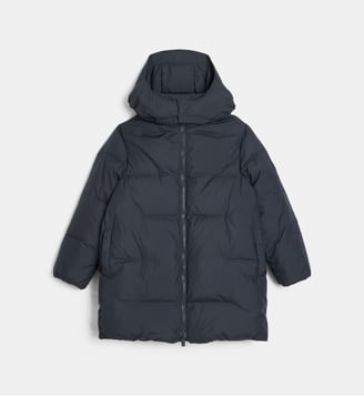 Doudoune à capuche amovible - Emporio Armani Junior - Bleu marine