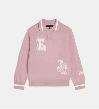 Pull polo Back To School - Emporio Armani Junior - Mauve