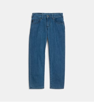 Jean droit - Emporio Armani Junior - Bleu brut