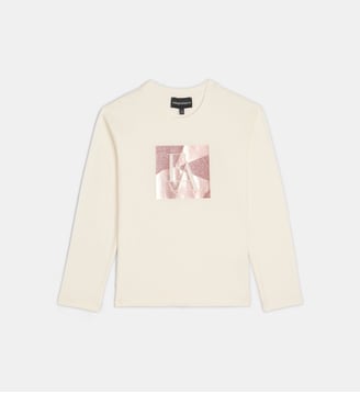 T-shirt coton - Emporio Armani Junior - Off white