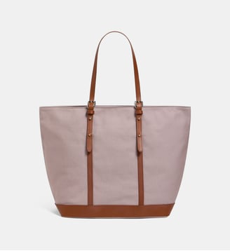 Sac cabas L Zippé en Toile - Vanessa Bruno - Camel