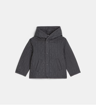 Veste de chasse à capuche - Emporio Armani Junior - Bleu gris