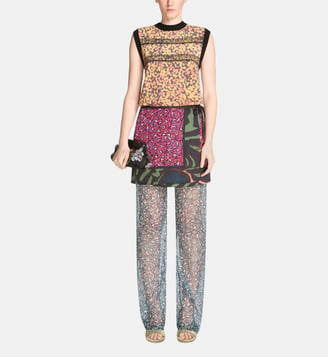 Jupe courte portefeuille Wrap - Dries Van Noten - Marron