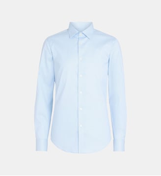 Chemise slim Refined en coton stretch - Calvin Klein - Bleu clair