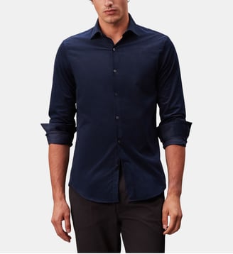Chemise slim - Calvin Klein - Bleu marine