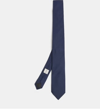 Cravate Sorrento soie - Calvin Klein - Bleu marine