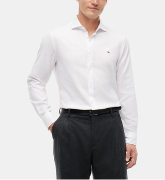 Chemise coton Oxford - Tommy Hilfiger - Blanc