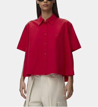 Chemisette droite en coton - Loewe - Rouge