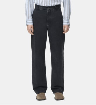 Jean droit en coton signature - Loewe - Black