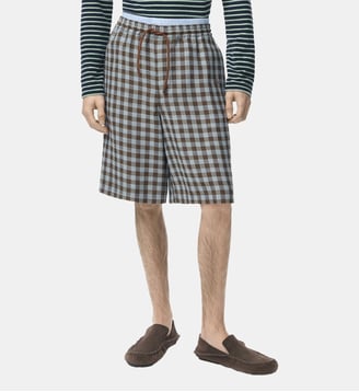 Drawstring Shorts - Loewe - Bleu et marron