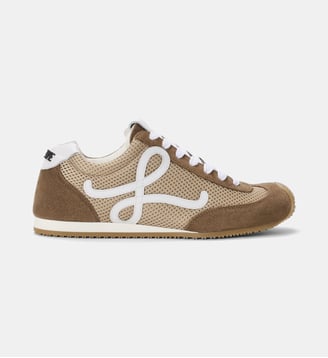 Baskets basses Ballet Runner 2.0 Mesh et cuir - Loewe - Beige et brun