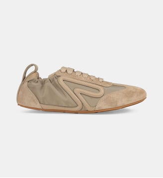 Baskets basses Rush en cuir suède - Sergio Rossi - Beige moyen