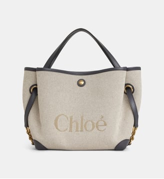 Petit sac à main double porté Clover - Chloé - Black navy