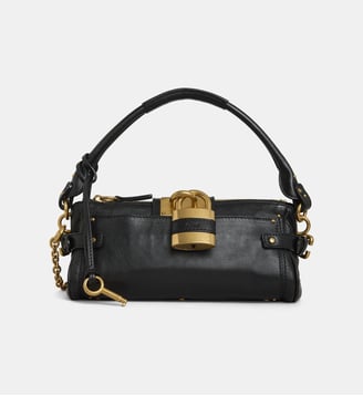 Sac porté épaule Paddington en cuir - Chloé - Noir