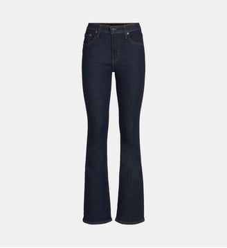 Jean 725 bootcut high rise coton denim - Levi's - Bleu brut