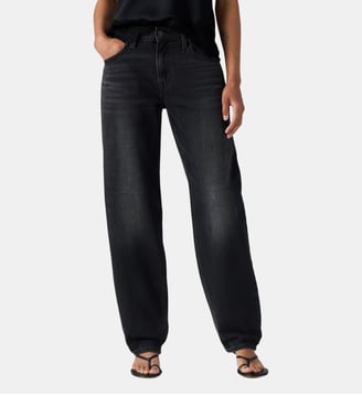 Jean loose tapered coton délavé - Levi's - Noir clair