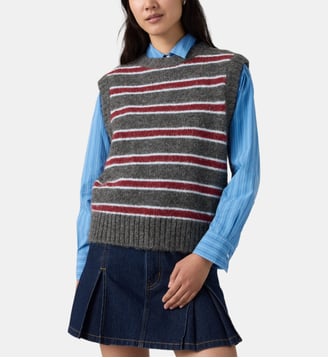 Pull sans manches Alice - Levi's - Gris et rouge