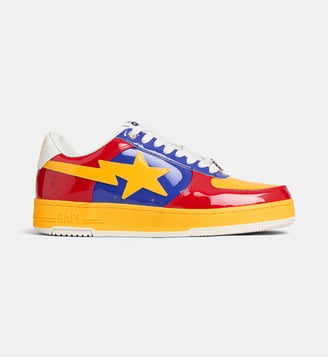 Baskets basses STA #6-4 M2 cuir - A BATHING APE ® - Rouge
