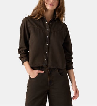 Chemise Logan Tencel Shacket - Levi's - Marron chocolat