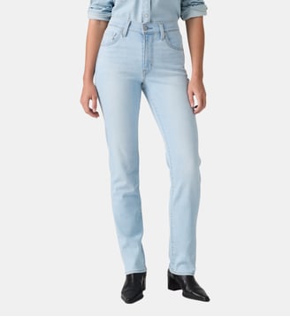 Jean 722 slim stretch taille haute - Levi's - Bleu clair