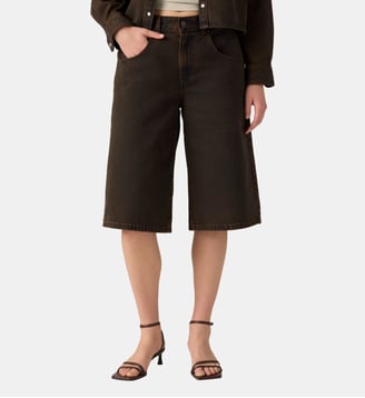 Short super baggy en coton - Levi's - Marron chocolat