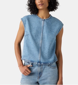 Top en jean sans manches - Levi's - Bleu clair
