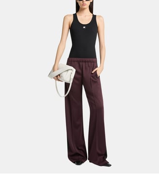 Pantalon tracksuit bicolore - Courrèges - Burnt red
