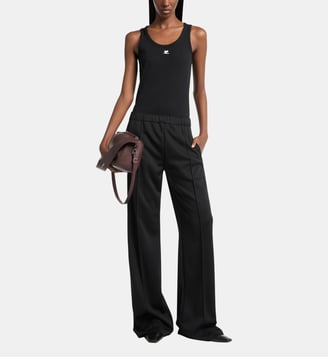 Pantalon tracksuit bicolore - Courrèges - Noir et blanc