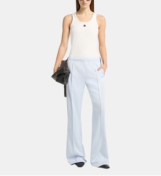 Pantalon tracksuit bicolore - Courrèges - Bleu clair