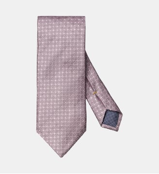 Cravate classique en soie - Eton - Rose