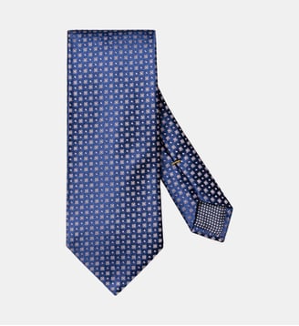 Cravate classique en soie - Eton - Bleu et rose