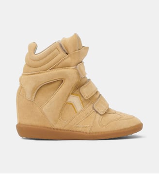 Baskets montantes Bekett en cuir - Isabel Marant - Golden yellow