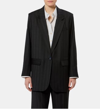 Blazer Nerix en laine - Isabel Marant - Anthracite