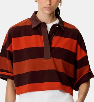 Polo Erico rayé en coton - Sessùn - Lave