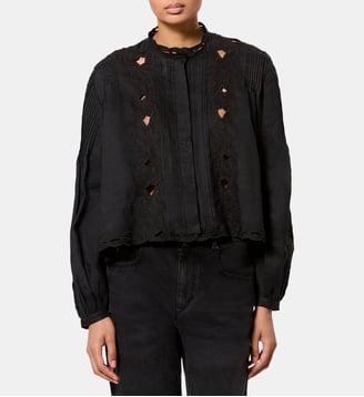 Top Rubra brodé - Isabel Marant - Black
