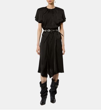 Robe Namsha à volants - Isabel Marant - Black