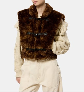 Cardigan sans manches Jocya - Isabel Marant - Brown