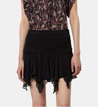 Jupe courte Fiala imprimée - Isabel Marant - Black