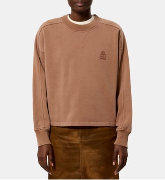 Sweat Sunny en coton - Isabel Marant - Camel